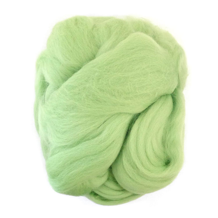 羊毛フェルト玉「ソリッド」27 緑色（アップルグリーン）50g×3玉セット メリノウール100％ 手芸 手作り 毛糸玉 フェルト羊毛