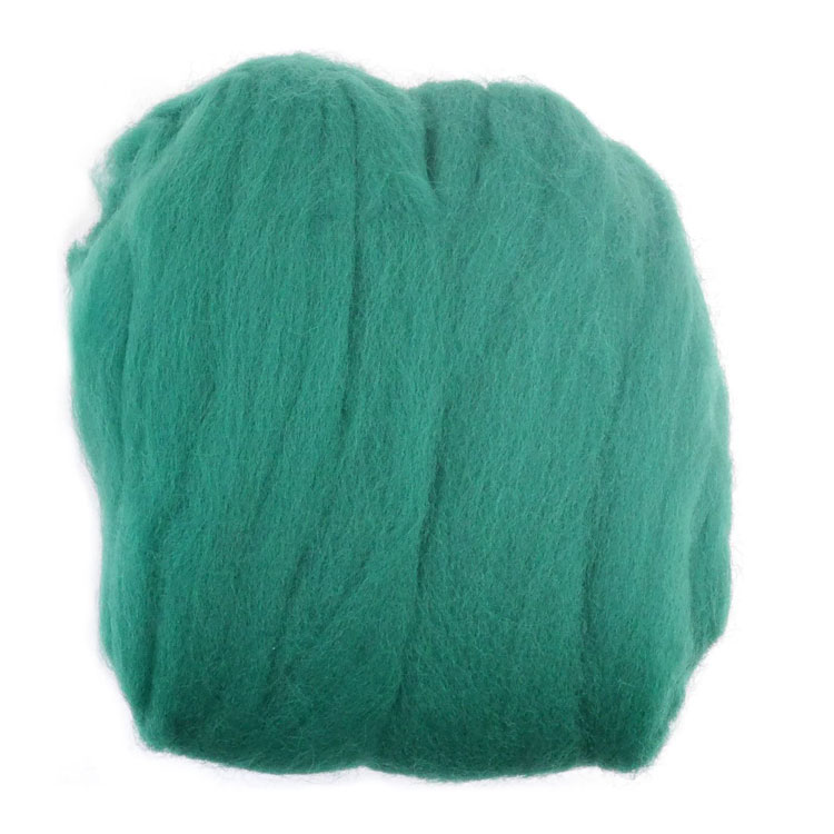 羊毛フェルト玉「ソリッド」40 緑色（エバーグリーン）50g×3玉セット メリノウール100％ 手芸 手作り 毛糸玉 フェルト羊毛