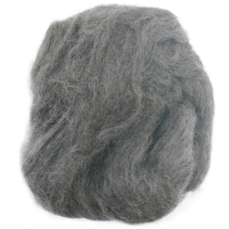 羊毛フェルト玉「ナチュラルブレンド」806 濃い灰色（チャコールグレー）40g×3玉セット ウール100％ 手芸 手作り 毛糸玉 フェルト羊毛