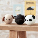 仲良し トリオ 犬 黒猫 パンダ 手作りキット フェルト手芸 ぬいぐるみ ハンドメイド いぬ ねこ ぷにゅぷにゅ