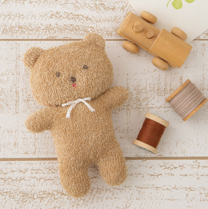 くまさん にぎにぎ 手作りキット クマ 手芸パック 赤ちゃん おもちゃ プレゼント 出産祝い 熊 ベア オーガニック素材