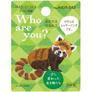 プペ刺繍ワッペン(レッサーパンダ)3枚入り 手作り ハンドメイド ワンポイント アップリケ アイロン接着 diy 動物 自由研究ネタ