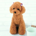 リアルな おすわりトイプードル手作りキット 羊毛フェルトで作る犬のぬいぐるみ フェルト手芸 レッスンブック付き