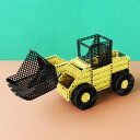 ホイールローダーのペン立て 手作りキット トラクターショベル キャンパス手芸 自由研究 鉛筆立て 重機 こども手芸