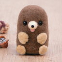 モグラのフェルトマスコット 手作りキット フェルト手芸 もぐら ぬいぐるみ 趣味 diy