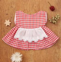 ぬいぐるみ用 洋服 チェックワンピース(エプロン付き)手作りキット 手芸 趣味 自由研究 きせかえ 着せ替え