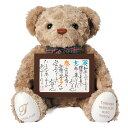 名前で作る ポエム 付き 体重ベア タイニー 1体 モカ or ホワイト 完成品 産まれたときの重さで作るウェイトドール 詩 花束贈呈 親ギフト 結婚式 ※ベア...