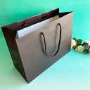 ペーパーバッグ 1枚 紙袋 ムースバッグ ショコラ ブラウン S 高さ27cm 横幅35.5cm マチ15cm 結婚式 披露宴 引出物 パーティー プレゼント用...