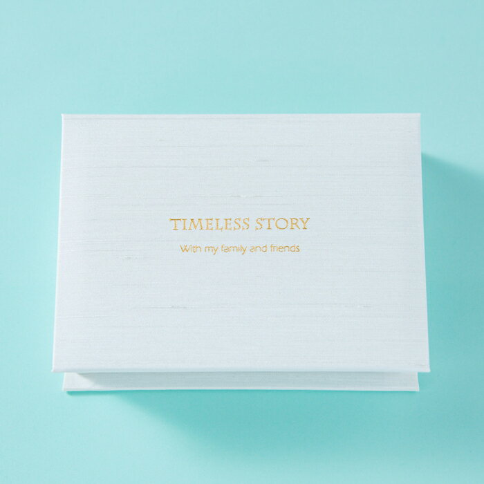 (ホワイト）カード式ゲストブック TIMELESS STORY（カード60枚入り）結婚式 披露宴 受付 パーティー