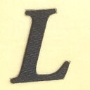 ウェルカムボード用シール単品【アルファベットL】1枚(黒色の文字)【結婚式 花嫁DIY ウェディング レセプション ブラック イニシャル 名前】