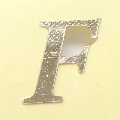 ウェルカムボード用シール単品【アルファベットF】1枚（金色の文字）【結婚式 花嫁DIY ウェディング ...