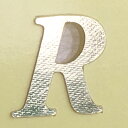 ウェルカムボード用シール単品【アルファベットR】1枚(金色の文字)【結婚式 花嫁DIY ウェディング レセプション ゴールド イニシャル 名前】