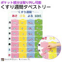 薬入れ くすり週間 1日4回分×1週間分の管理 ポケットが取り外せます 薬カレンダー 投薬壁掛け タペストリー型 薬の管理 服薬 壁掛けタイプ 薬整理 薬ケース...