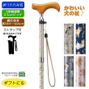 愛杖 折りたたみ杖 ラブリードッグ 長さ調節可能 スリムネック 杖の長さ約75〜85cm 適応身長約144〜164cm ステッキ プレゼント 母の日 敬老の日 女性用 犬柄 ドッグ 犬グッズ 犬のステッキ かわいい(4)