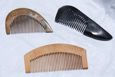 白檀、桃、牛角櫛コレクション