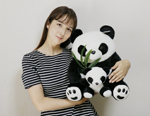乐天商城 - 可愛い 大きい親子のパンダ　ぬいぐるみ