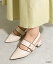 【50%OFF】【22.5cm〜25.5cm】RANDA/バックストラップベルトパンプス/ED9506/N1【20AW】▲△