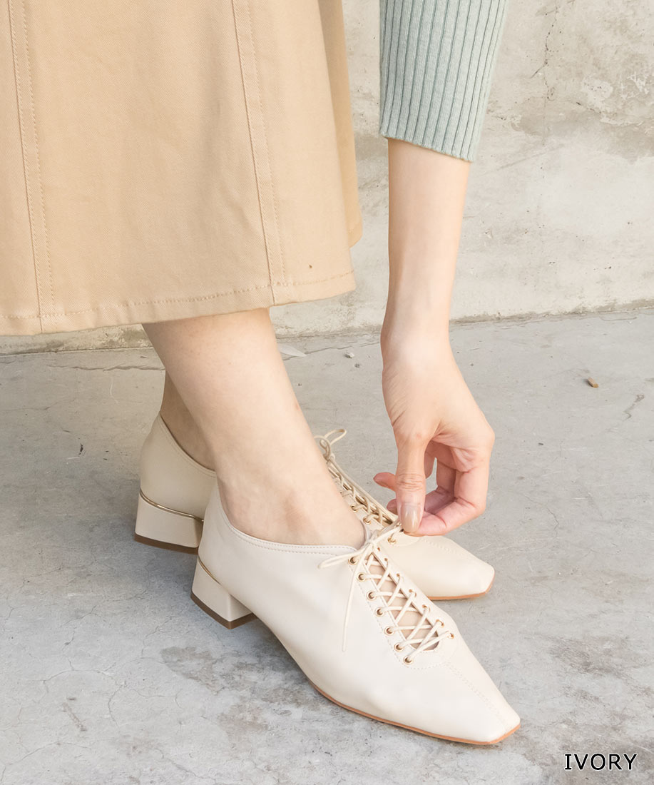 【22.5cm〜25.5cm】RANDA/ランダ/ソフト レースアップシューズ/CH10046/C1【21SS】▲△のサムネイル