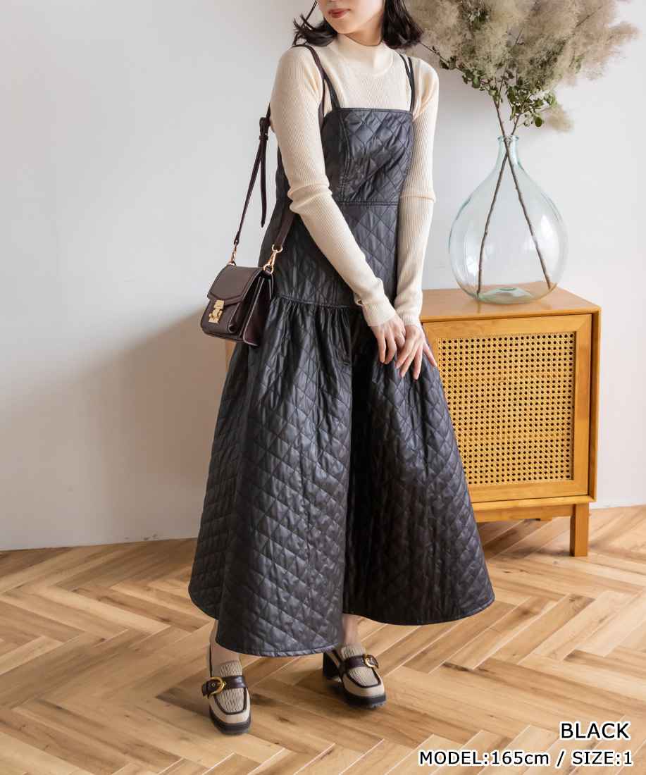 【70%OFF】RANDA/ランダ/キルティングキャミソールワンピース/BD2162/YH【22AW】▲△のサムネイル