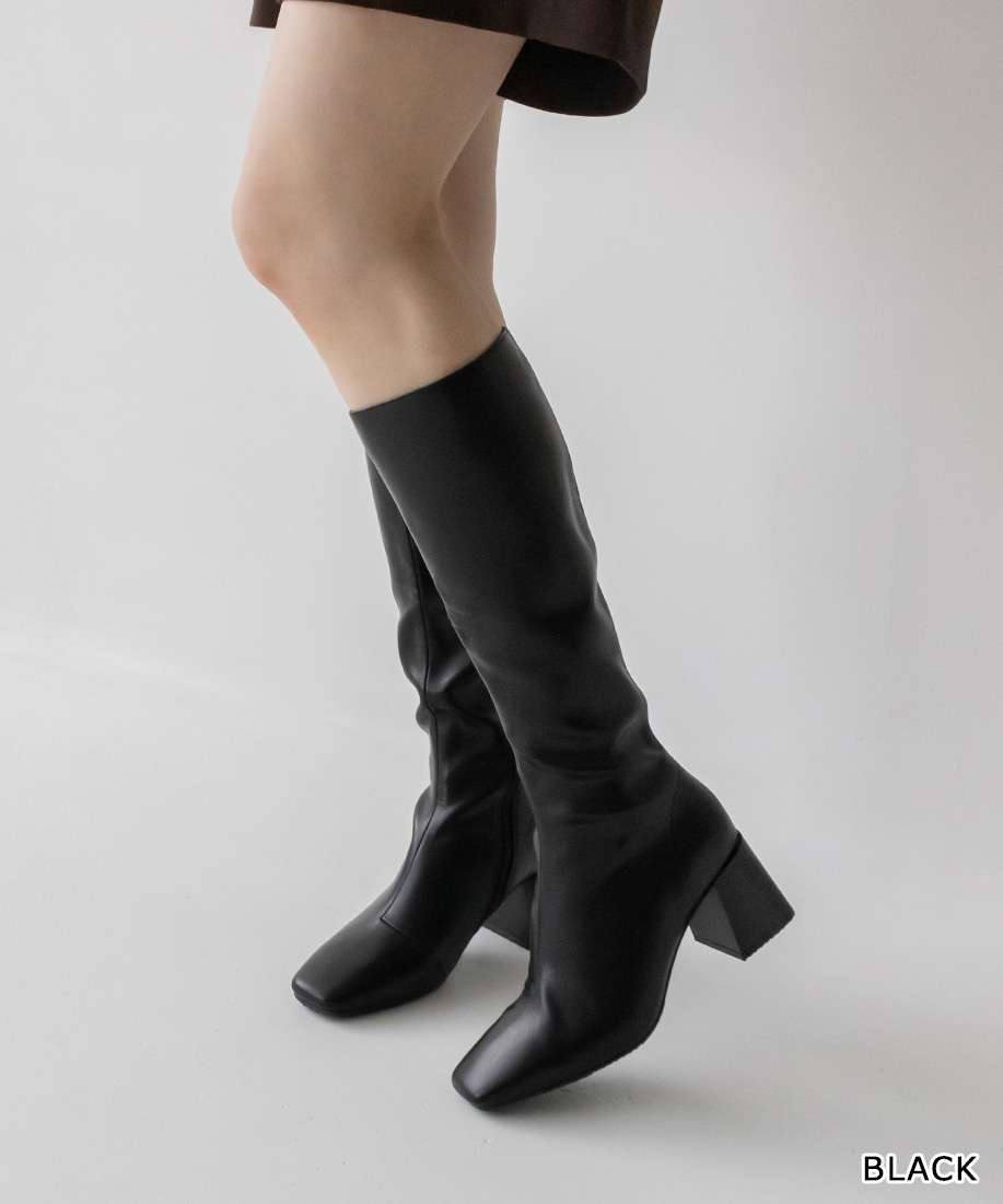 【1日限定ポイント10倍！】【30%OFF】【22.5cm〜25.5cm】RANDA/ランダ/晴雨兼用 チャンキーヒールロングブーツ/KA11610/M2A【22AW】▲△【1101p】のサムネイル