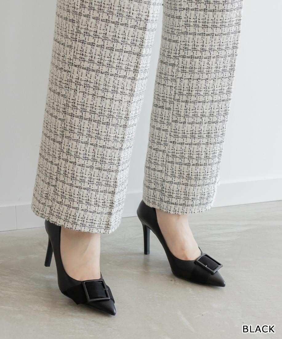 【本日限定ポイント10倍!】【50%OFF】【22.0cm〜25.0cm】RANDA/ランダ/バックルデザインポインテッドト..