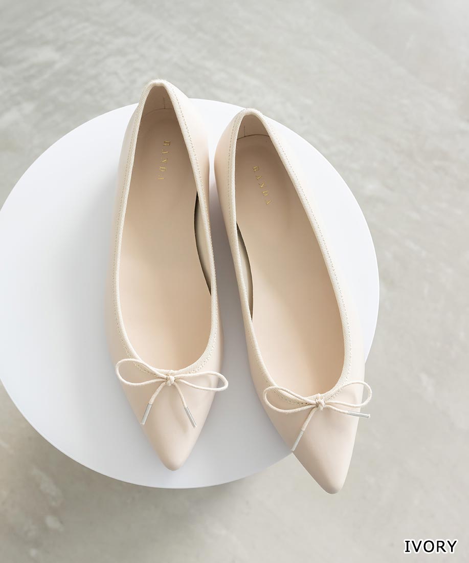 【50%OFF】【22.0cm〜25.5cm】RANDA/ランダ/ポインテッドトゥバレエシューズ/KP32220/R2【23AW/AS】▲△のサムネイル