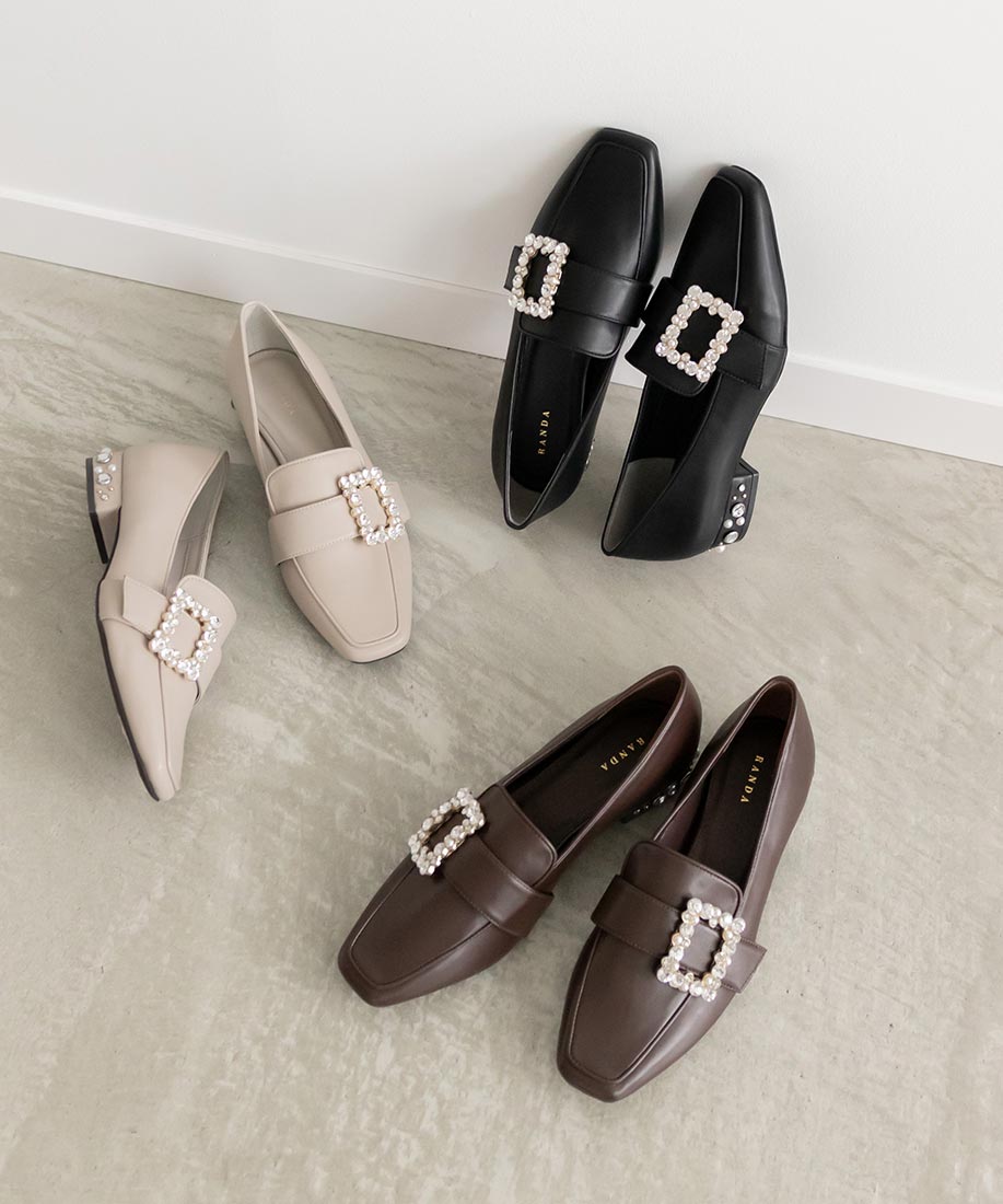 【50%OFF】【22.5cm～25.5cm】RANDA/ランダ/ビジューパーツローファー/PH32068 R2【23AW/AS】▲△【0701p】のサムネイル