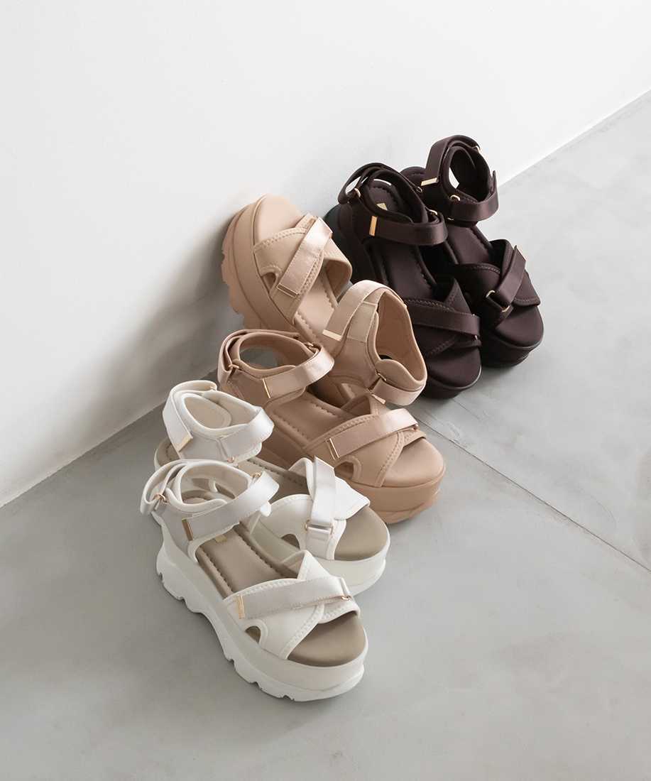 【22.5cm〜25.5cm】RANDA/ランダ/ボリュームソールスポーツサンダル/PR31147/M2A【2023SS新作★送料無料】のサムネイル