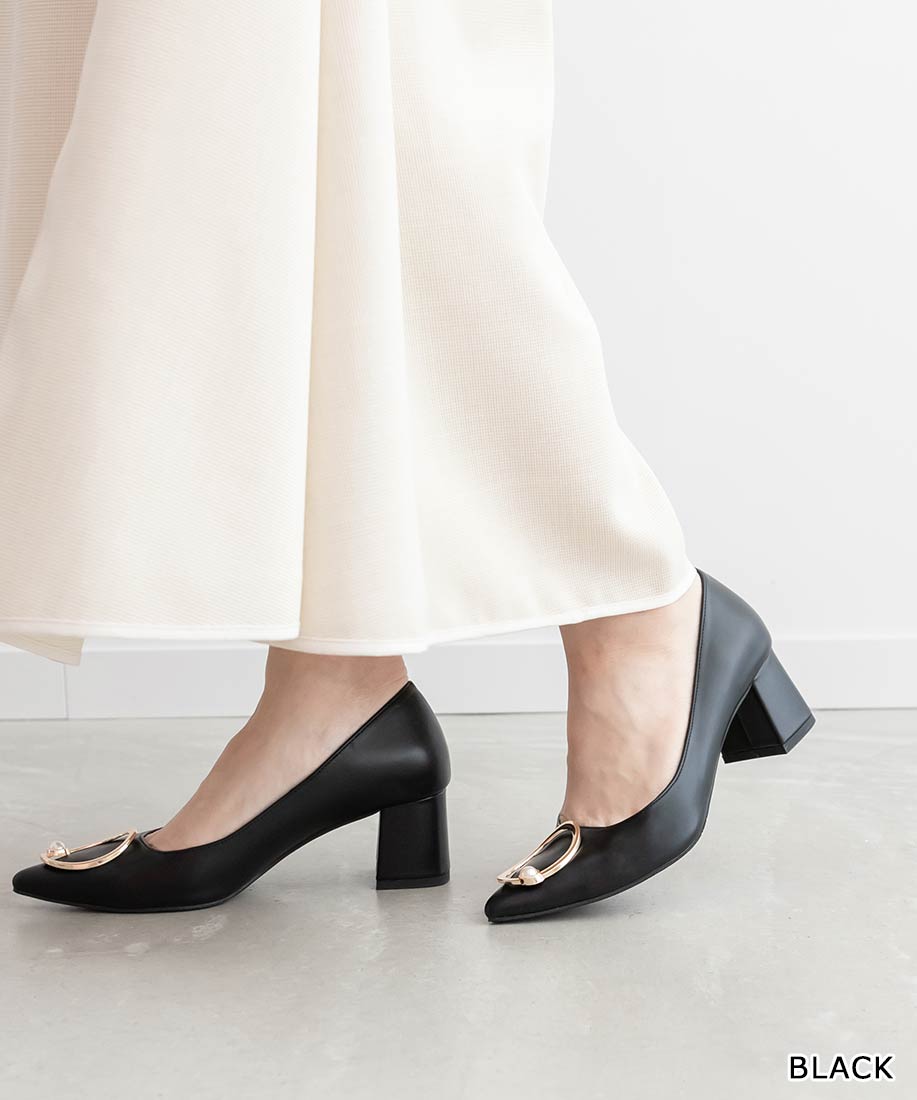 【70%OFF】【22.0cm〜25.5cm】RANDA/ランダ/ゴールド×パールパーツパンプス/PP33153/N3【24SS/AS】▲△【0919p】のサムネイル