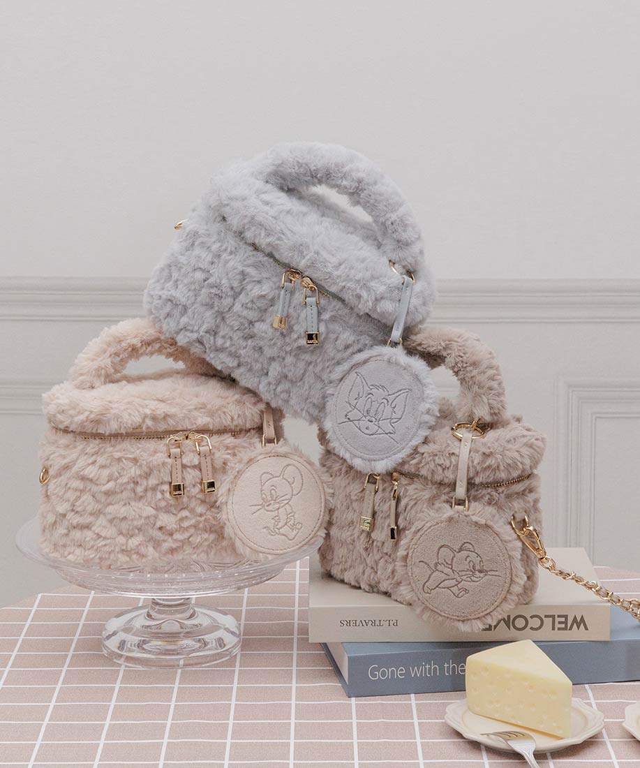 RANDA/ランダ/【TOM and JERRY】ミラー付きバニティバッグ/FB36149/U【2025AW新作★送料無料】