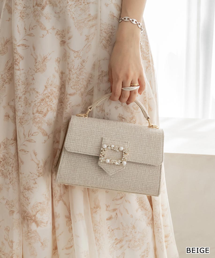 RANDA/ランダ/2WAYビジューベルトフラップバッグ/FB31326/U【25SS】のサムネイル