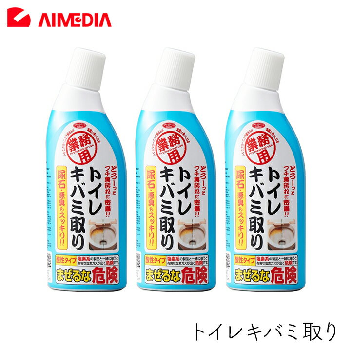 アイメディア トイレキバミ取り 300ml 3個 尿石 汚れ 黄ばみ 悪臭 アンモニア ミント 塩酸