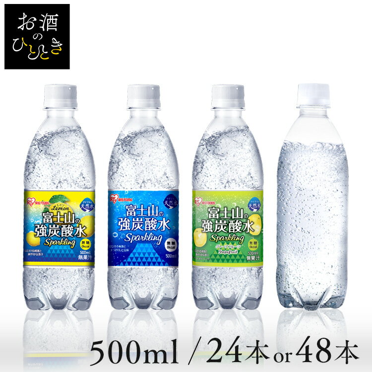 炭酸水 500ml 送料無料 24本 48本 強炭