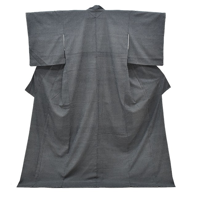 【中古】 紬 リサイクル着物 身丈172cm 裄丈64cm 塩沢正絹 仕立て上がり Mサイズ Lサイズ ちょっとふくよかL 特選 未使用品 トールサイズ [ 着物 中古 帯 リサイクル 振袖 浴衣 袴 和服 古着 ] ll3308b
