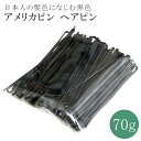 アメリカピン ヘアピン 黒 玉無し 波有り ヘアアレンジ 髪結い スタイリング 少量 sin7823-aceb005 【メール便可能】【在】