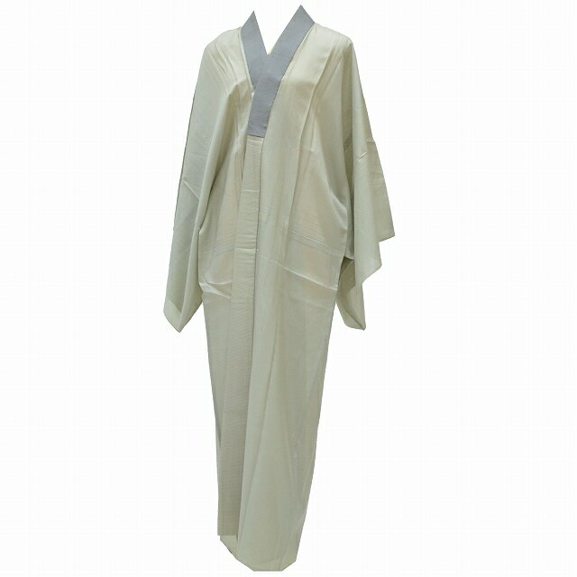 【30%OFF★在庫復活】リサイクル 長襦袢 男性 正絹 夏物 絽 仕立て上がり リサイクル着物 身丈134cm 裄68cm 緑色系 特品★★★★ qq0879b 【中古】【着物ひととき】