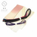 【中古】 帯締め 帯揚げ セット 正絹 リサイクル帯締め帯揚げ 美品 紫 白色系 振袖用 中抜き絞り 飾り紐付き 重ね衿付き 丸ぐけ 着付け小物 和装小物 kk...