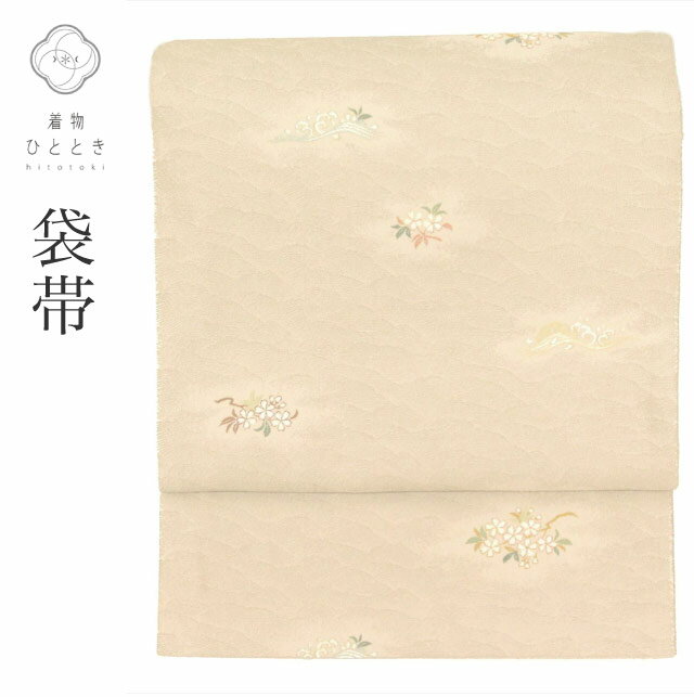 【中古】 袋帯 リサイクル 正絹 フォーマル 礼装用 黒 白 黒留袖 カジュアル 仕立て上がり グレー色系 花文様 六通柄 刺繍 tt2629b 【 送料無料 リユース 和服 結婚式 お祝い お茶会 パーティー 入学式 卒業式 お茶会 お茶席 茶道 着物 帯 kimono 通販 】