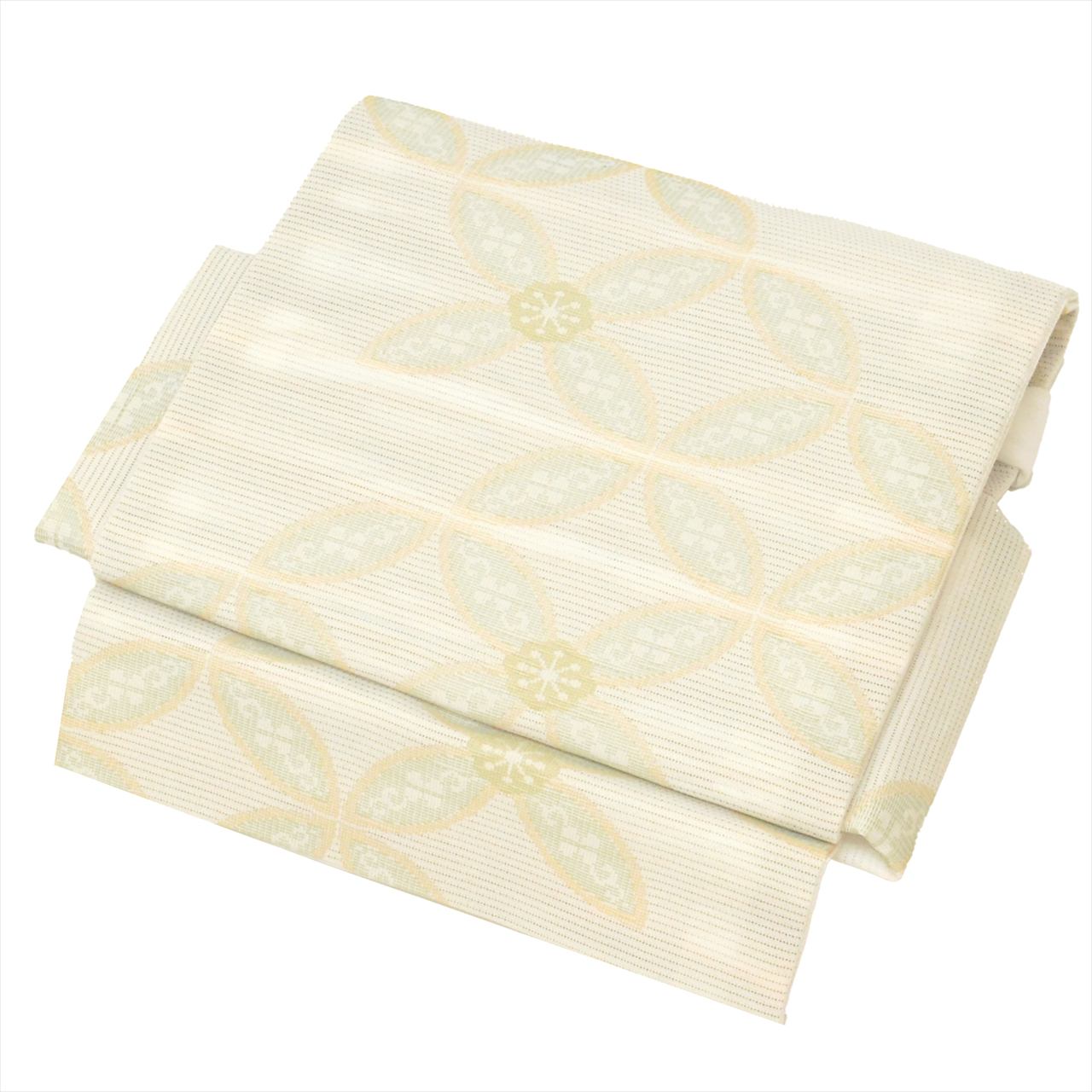 【30%OFF★在庫復活】 【中古】 リサイクル 袋帯 作り帯 付け帯 化繊 夏 美品 仕立...