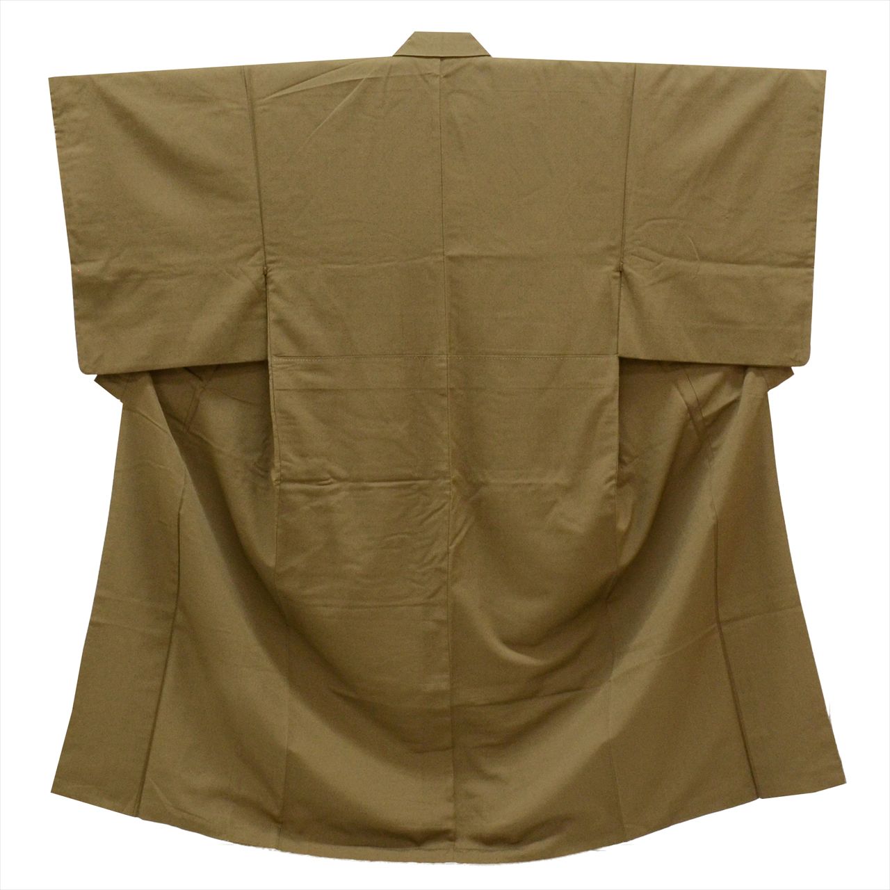 【中古】リサイクル 紬 正絹 袷 男性用 仕立て上がり 身丈147cm L 裄69cm 緑色系 リサイクル着物 メンズ 男物 uu0813b