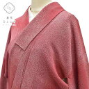 【中古】 小紋 リサイクル着物 身丈149cm 裄丈65cm 正絹 縮緬 SS ピンク色系 まだら文様 上質 セミフォーマル 春 夏 秋 冬 仕立て上がり