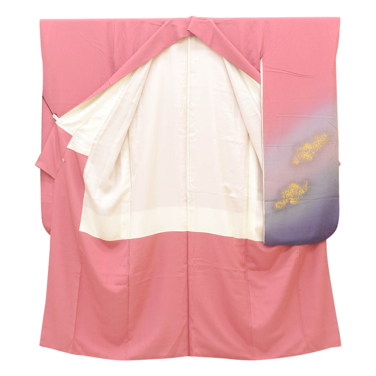 ＼ スーパーSALE限定×20％OFF ／ 【中古】 リサイクル着物 振袖 振り袖 ヴィンテージ振袖 ビンテージ振袖 正絹 絹 LLサイズ 身丈166cm 裄丈70.5cm 高身長 大きめサイズ トールサイズ SILK シルク リユース uu2380b
