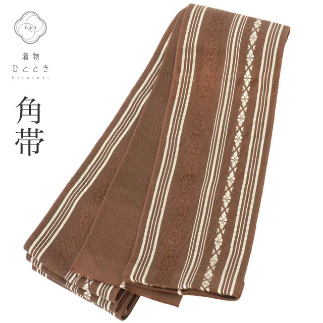 ＼全品P10倍+10%OFFクーポン／ 【中古】 男性 メンズ 帯 角帯 正絹 絹 博多織 博多帯 良品 全通柄 献上柄 未仕立て 着用可能 セミフォーマル 浴衣 紋付袴 紬 小紋 無地 花火大会 お祭り 式典 結婚式 着物 リサイクル SILK リユース kkb4711
