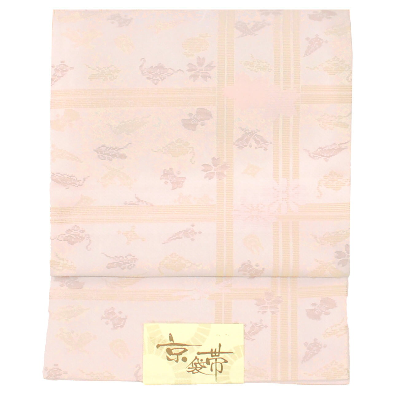 【20%OFF】【中古】 リサイクル 名古屋帯 帯 化繊 美品 未使用品 京袋帯 ピンク 宝尽くし 良品 カジュアル 六通柄 帯芯無し 着物 kimono リユース vv0984 hitotoki-10555862 リサイクル着物 着物ひととき 中古 サンプル画像2