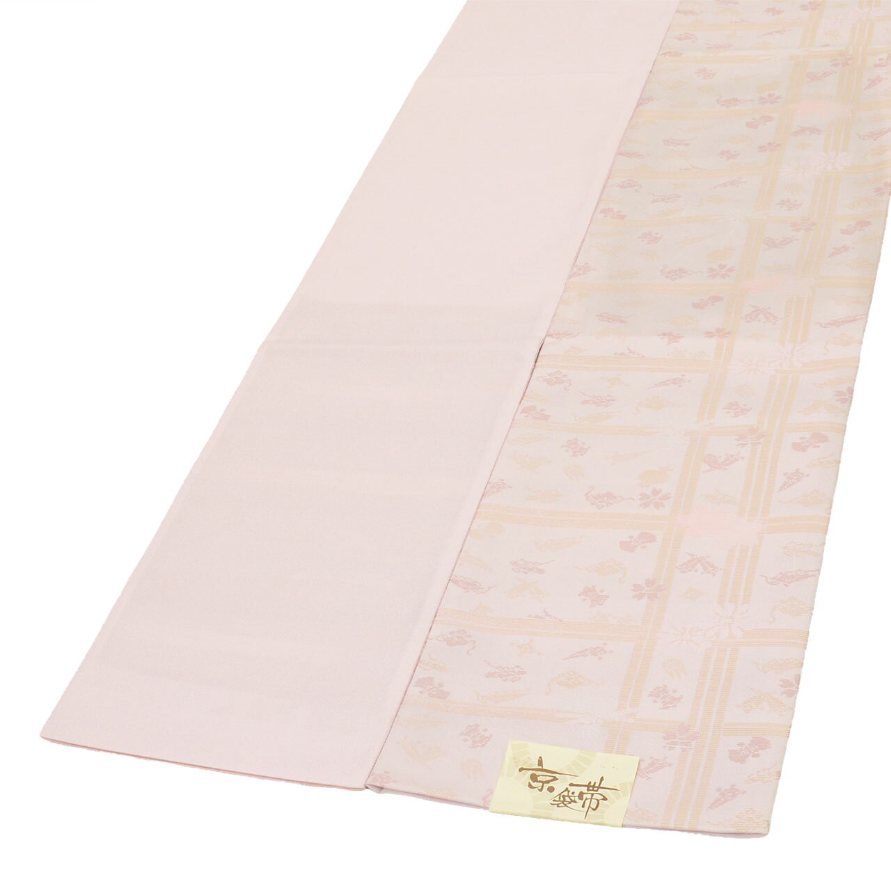 【20%OFF】【中古】 リサイクル 名古屋帯 帯 化繊 美品 未使用品 京袋帯 ピンク 宝尽くし 良品 カジュアル 六通柄 帯芯無し 着物 kimono リユース vv0984 hitotoki-10555862 リサイクル着物 着物ひととき 中古 サンプル画像3