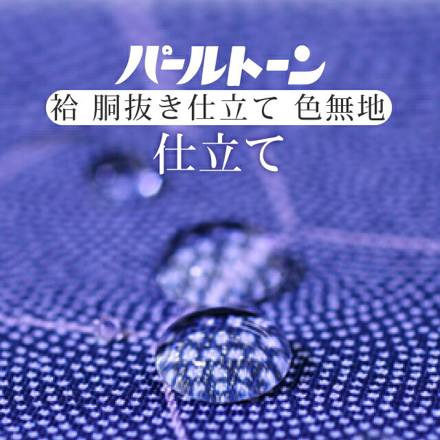 色無地 胴抜き仕立て パールトーン加工 お仕立て セット 色無地 撥水 防カビ 汚れも安心 ガード加工 着..