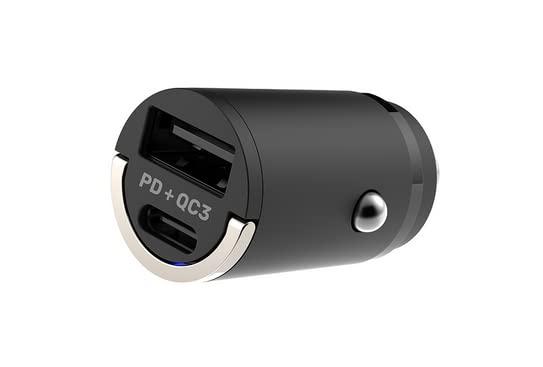 カシムラ（Kashimura）/USBソケット USB-AとType-Cの2ポートタイプ 品番：DC-037●車のDCソケットをUSB-AとType-Cの2ポートのUSB電源に変換。●USB PD(Power Delivery)規格準拠。USB Type-Cポート最大20W (9V/2.22Aまたは12V/1.67A)の高出力。●クアルコム社 クイックチャージ3.0規格準拠。USB-Aポート最大18W (9V/2Aまたは12V/1.5A)の高出力。