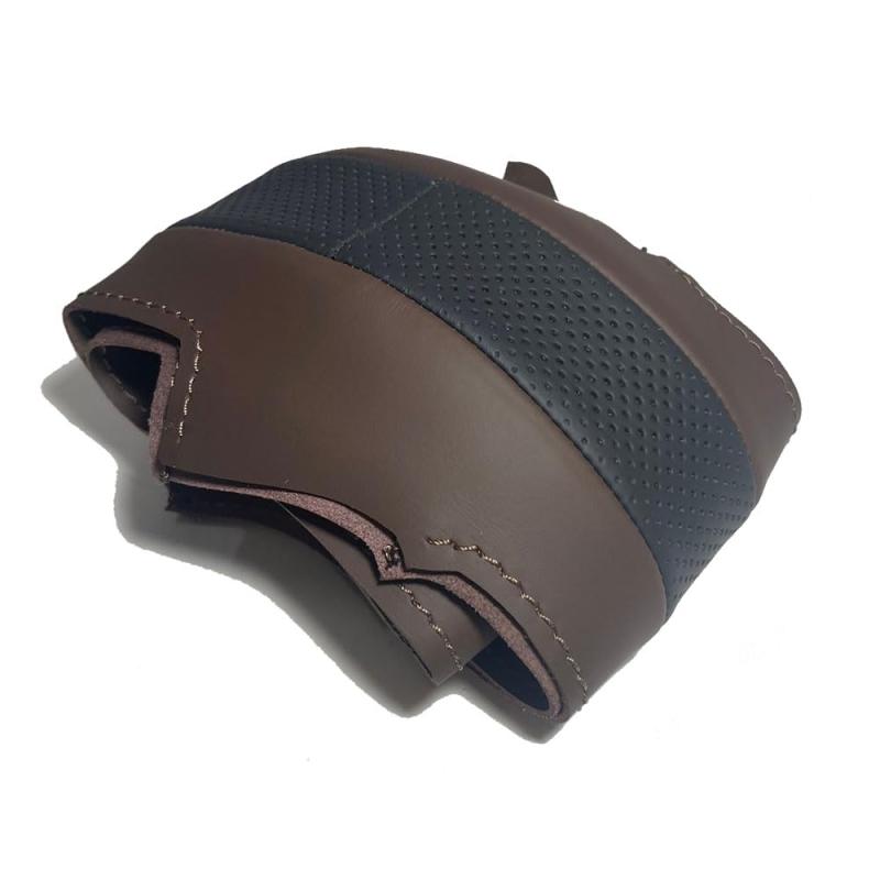 エリシオン ステアリング本革巻替キット OSデザイン 1OS1H14 黒パンチングxダークブラウン