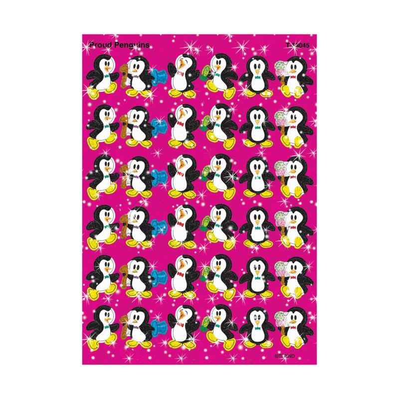 トレンド ごほうびシール キラキラ ペンギン シール 72片 Trend Sparkle Stickers Proud Penguins T-63045