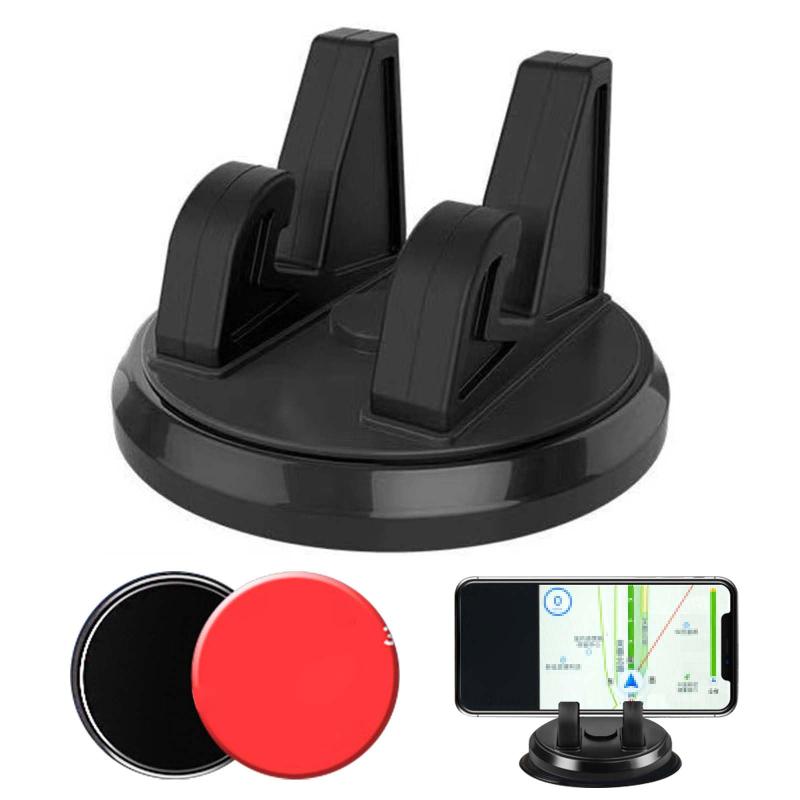 PAVIKE車スマホスタンド【360度回転式】車スマホホルダー 車載ホルダー 携帯ホルダー 車 ダッシュボード用センターコンソールサポーター、あらゆる種類のダッシュボードに対応、多くの携